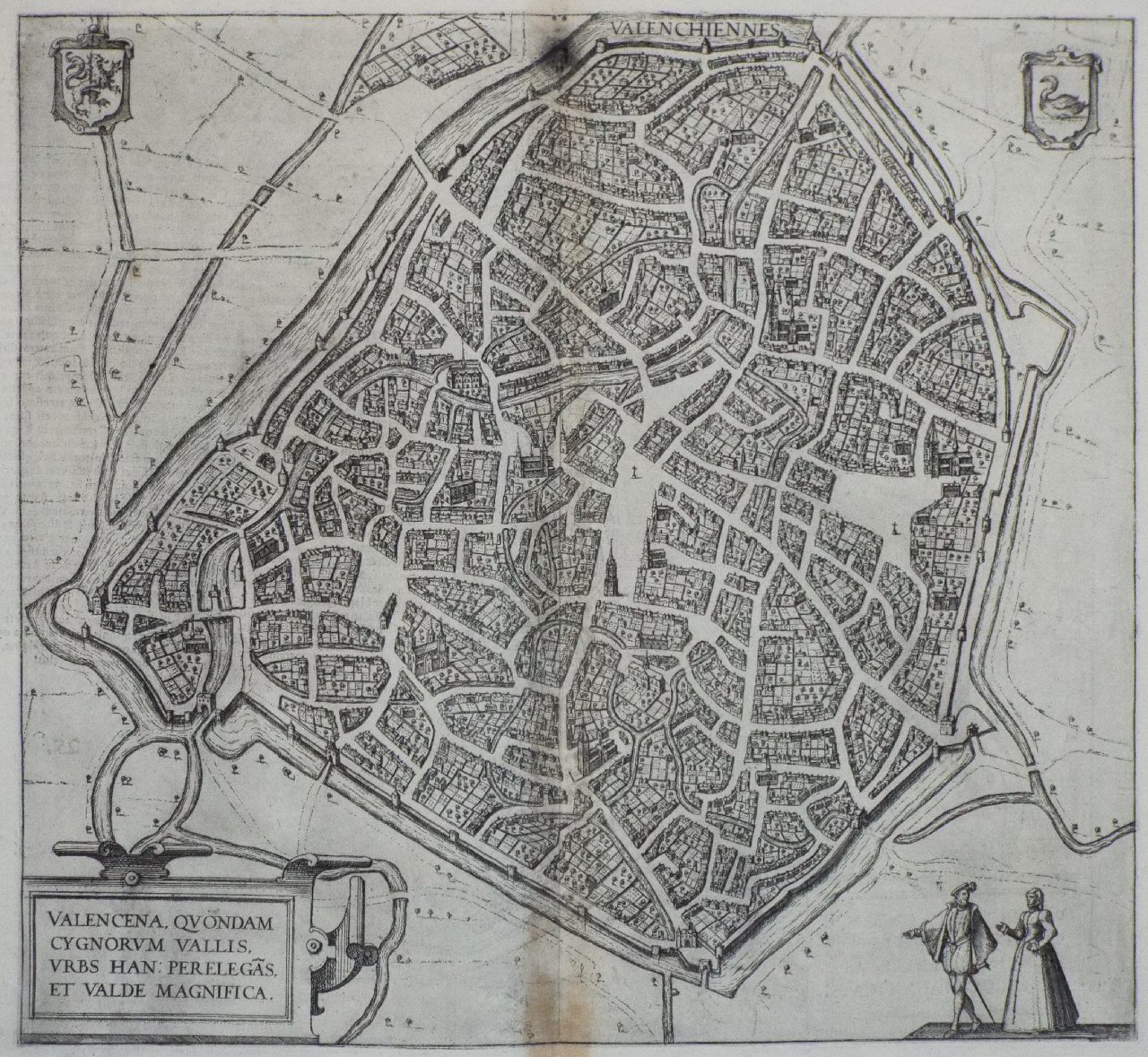 Map of Valenciennes - Valenciennes